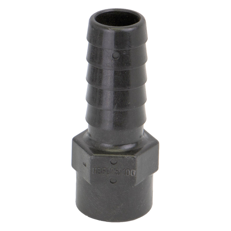 Banjo HBF075-90 Female Polypropylene Hose Barb Fitting